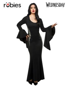 Morticia Deluxe Costume (Wednesday) Adult Costume (RUB1000325L)