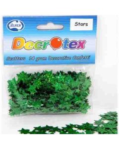 Stars Green Holograghic - 14g - Confetti / Scatters (108333A)