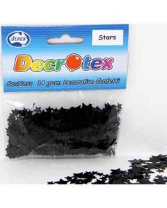 Stars Black Holograghic - 14g - Confetti / Scatters (108336A)