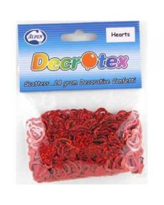 Hearts Red Holographic- 14g - Confetti / Scatters (108352A)