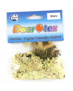 Stars Gold Assorted Sizes - 14g - Confetti / Scatters (108357A)