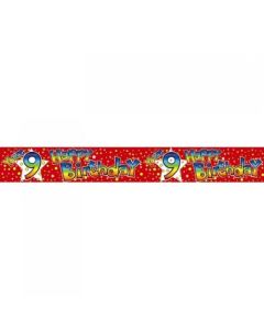 Banner - You're 9 Happy Birthday (109225A)