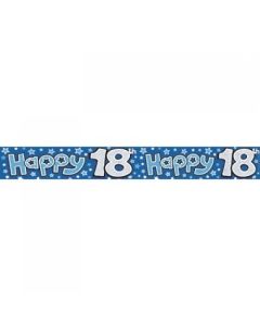 Banner - Happy 18th Blue (109235A)