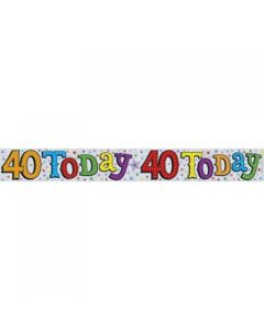 Banner - 40 Today (109245A)