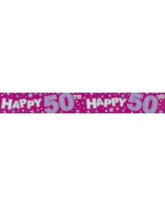 Banner - 50th Pink (109249A)