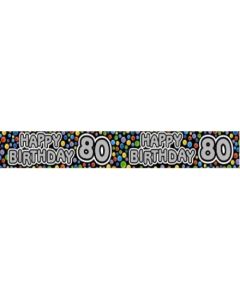 Banner - 80 Happy Birthday (109255A)