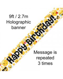 Happy Birthday Emoji Banner 2.7m (109463A)