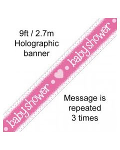 Banner - Baby Shower Pink (109469A)