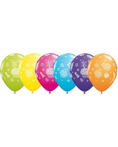 Cupcakes & Presents - Tropical - 28cm (11 Inch) Latex Balloons (12022Q)