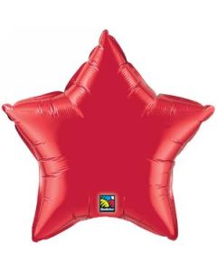 Star 20 Inch Foil Balloon - Red Ruby (12626Q)