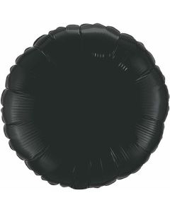 Round 18 Inch Foil Balloon - Black (12907Q)