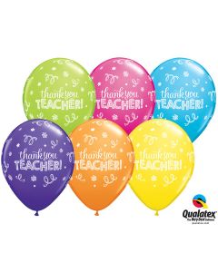 Thank You Teacher - 28cm (11 Inch) Latex Balloon (13832Q)