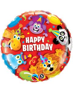 Happy Birthday Party Animals - 18 Inch Foil Balloon (14182Q)