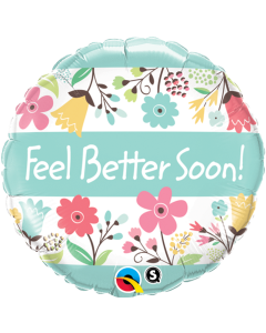 Get Well Soon! Floral - 18 Inch Foil Balloon (16983Q)