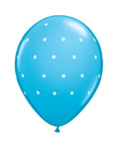 Small Polka Dots - Robin's Egg Blue - 28cm (11 Inch) Latex Balloon (19066Q)