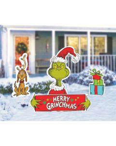 Dr. Seuss The Grinch Merry Christmas Yard Signs (190966AM)