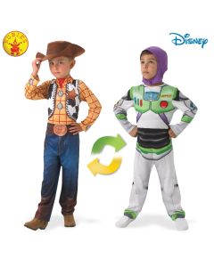 Buzz To Woody Reversible - Small  3-5 Years - Child Costume (RUB1940)