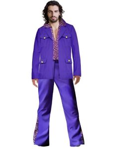 1970's Safari Suit Purple Adult Costume (19577G)