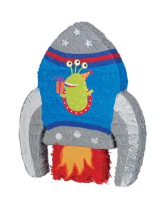 Spaceship 3D Shape Pull String Pinata (19689.56AM)