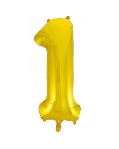 1 Gold Number - 86cm (34') Foil Balloon (1GoldA)