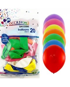 Party Balloons - 23cm / 9 Inch Round (Pack of 20) (203258A)