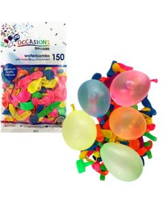 Waterbomb Balloons with hose attachment (Pack of 150) (203285A)