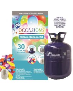 Helium Tank DIY - Disposable 30 Balloon Kit (204521A)