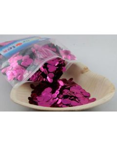 Metallic Confetti Hot Pink 1cm - 250 grams (204605A)