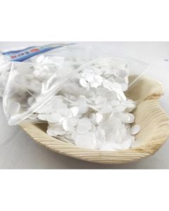 Metallic Confetti White 1cm (204611A)