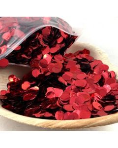 Metallic Confetti Red 1cm (204613A)