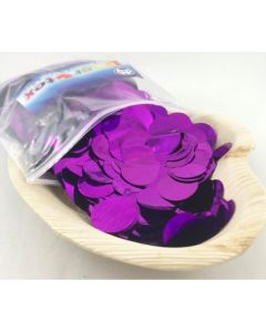 Metallic Confetti Purple 2.3cm (204629A)