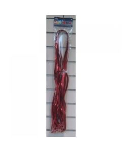 Metallic Ribbons and clips - Red 1.75m (Pack of 25) - Pre tied (205432A)
