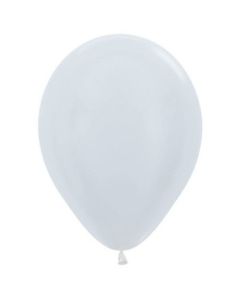 Satin White - 30cm Latex Balloon (206601A)