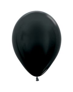 Metallic Black - 30cm Latex Balloon (206631A)