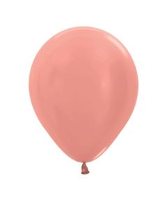 Metallic Rose Gold (568) - 30cm Latex Balloon (206632A)