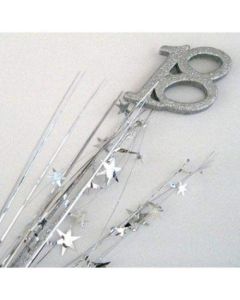 18 Number Silver Star Spray / Pick Onion (207020A)
