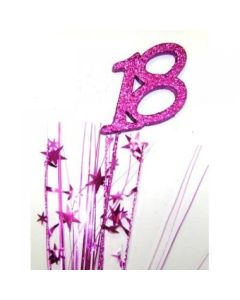18 Number Pink Star Spray / Pick Onion (207022A)