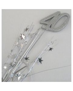 40 Number Silver Star Spray / Pick Onion (207035A)