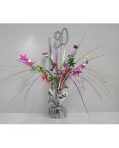 30 Silver Number With Multi Spray Balloon Weight (ZSBW) (207315A)