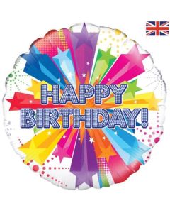 Happy Birthday Bright Star - 18 Inch Foil Balloon (210714A)