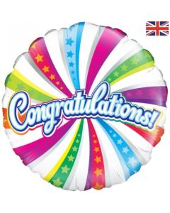 Congratulations Swirl - 18 Inch Foil Balloon (210790A)