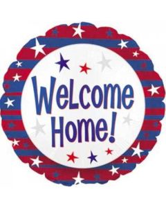 Welcome Home Round Stars - 18 Inch Foil Balloon (211130A)