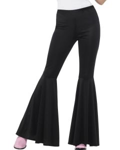 Flared Trousers - Ladies Black- Adult Costume (SM21465)