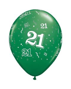 21-A-Round Green Pearl - 28cm (11 Inch) Latex Balloon (44368Q)
