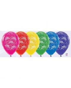 Happy Birthday All Around - 12cm Latex Balloon (222303A)