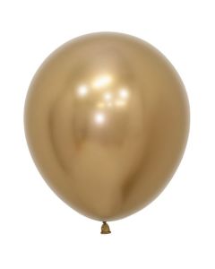 Reflex Gold 46cm Latex Balloons Sempertex (18 Inch) (222641A)