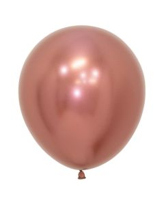 Reflex Rose Gold 46cm Latex Balloons Sempertex (18 Inch) (222642A)
