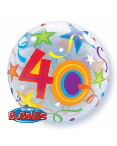 40 Brilliant Stars - 22 Inch Bubble Balloon (24170Q)
