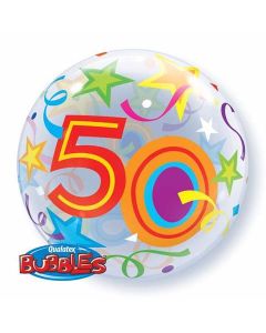 50 Brilliant Stars - 22 Inch Bubble Balloon (24171Q)