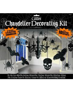 Chandelier Decorating Kit Glittered Cardboard (248678AM)